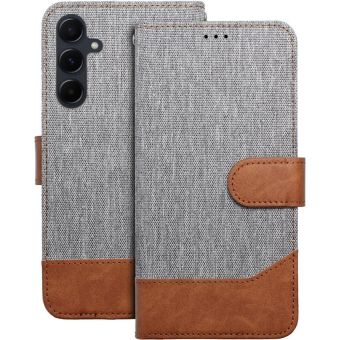 Obal JEANS Book Samsung Galaxy A52 4G A525/A52 5G A526/A52s 5G A528 gray