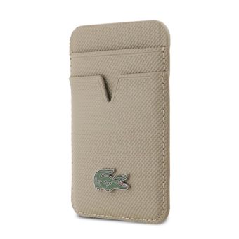 Lacoste PU Iconic Petit Pique MagSafe peňaženka LCWMSPLAT béžová