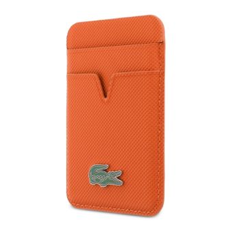 Lacoste PU Iconic Petit Pique MagSafe peňaženka LCWMSPLAO oranžová