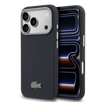 Obal Lacoste PVC Petit Pique Semi Wrap MagSafe Apple iPhone 17 Pro Max LCSCMP17XPLAV modrý