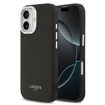 Obal Lacoste PU Leather Champs Elysees MagSafe Apple iPhone 17 LCHMP17SPCESK čierny