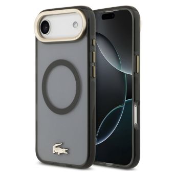 Obal Lacoste PC/TPU Frosted Finish Gold Logo MagSafe Apple iPhone Air LCHMP17MUFWAK čierny