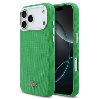 Obal Lacoste Iconic Petit Pique Metal Logo MagSafe Apple iPhone 17 Pro Max LCFCMP17XPLAN zelený