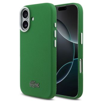 Obal Lacoste Iconic Petit Pique Metal Logo MagSafe Apple iPhone 17 LCFCMP17SPLAN zelený