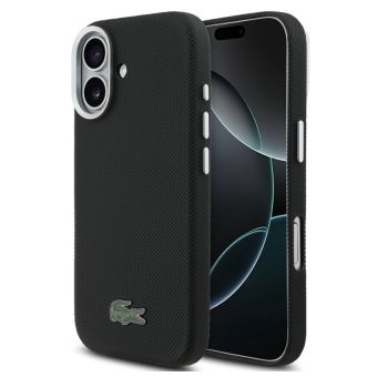 Obal Lacoste Iconic Petit Pique Metal Logo MagSafe Apple iPhone 17 LCFCMP17SPLAK čierny