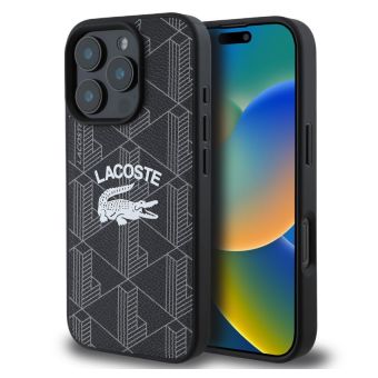 Obal Lacoste Blend Monogram MagSafe Apple iPhone 16 Pro LCHMP16LPIGK čierny