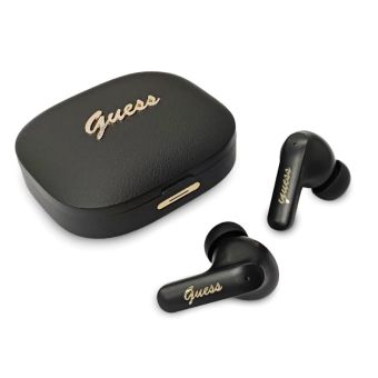 Guess PU Metal Logo TWS bezdrôtové slúchadlá GUTWSX45PGSK čierne