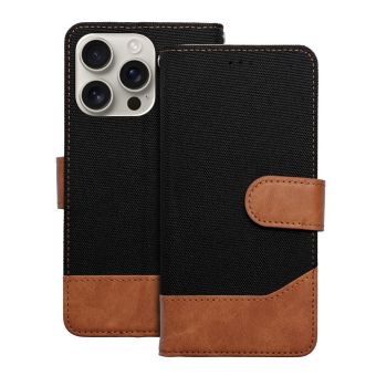 Obal Jeans Book Xiaomi Redmi Note 14 4G čierny