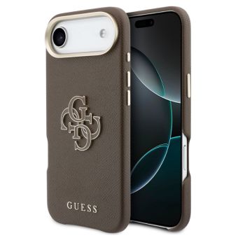 Obal Guess PU Resin Logo Apple iPhone Air GUHCP17M5PS4RGGW hnedý