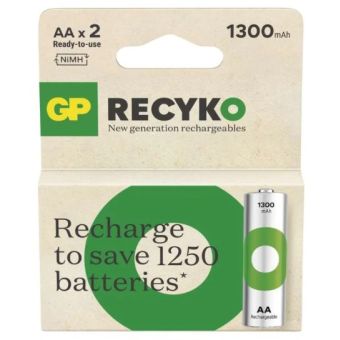 GP ReCyko HR6 nabíjacie batérie 1300 AA 2ks
