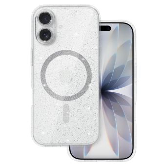 Obal Glitter MagSafe Apple iPhone 17 transparentný