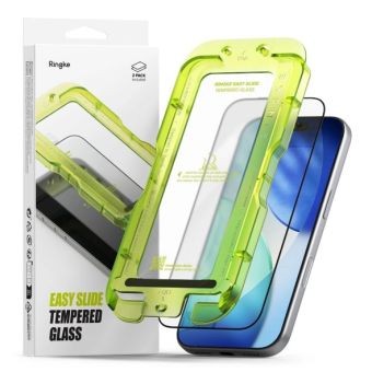 Ochranné sklo Ringke Easy Slide Apple iPhone 17 Pro Max čierne (2ks)