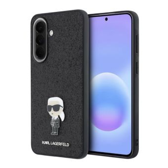 Obal Karl Lagerfeld Fixed Glitter Metal Ikonik Samsung Galaxy A57 5G A576 KLHCSA57GKNPSK čierny