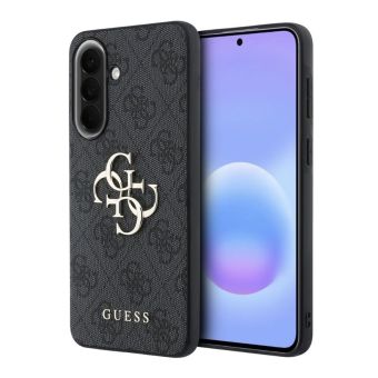 Obal Guess PU 4G Metal Logo Samsung Galaxy A57 5G A576 GUHCSA574GMGGR sivý