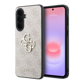 Obal Guess PU 4G Metal Logo Samsung Galaxy A37 5G A376 GUHCSA374GMGPI ružový