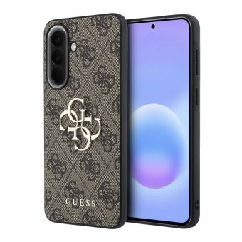 Obal Guess PU 4G Metal Logo Samsung Galaxy A57 5G A576 GUHCSA574GMGBR hnedý