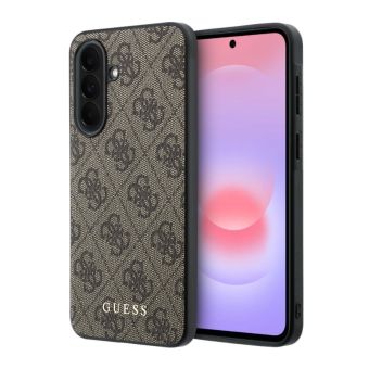 Obal Guess PU 4G Metal Classic Logo Samsung Galaxy A37 5G A376 GUHCSA37G4GFBR hnedý