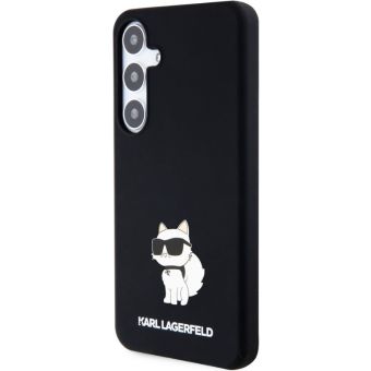 Obal Karl Lagerfeld Liquid Silicone Choupette NFT Samsung Galaxy S24+ 5G S926 KLHCS24MSNCHBCK Black