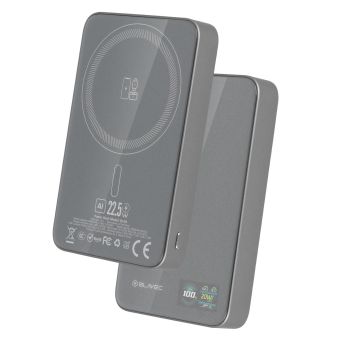 Blavec BJ-04 Slim Magsafe Powerbank 10000mAh 22,5W 3v1 sivá