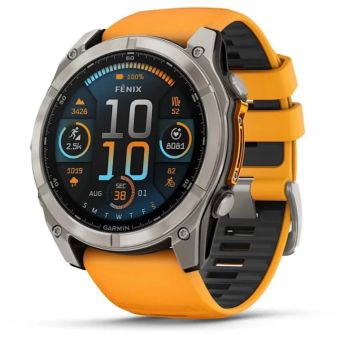 Garmin Fenix 8 AMOLED 51mm Sapphire Titanium Graphite/Orange Nový z výkupu
