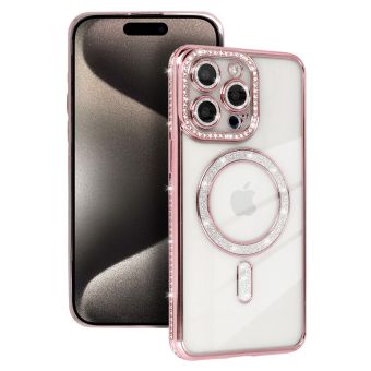 Obal Bling MagSafe Xiaomi Redmi Note 15 5G ružový