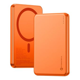 Forcell F-Energy Slim F5K9 MagSafe QC4.0 PD3.0 15W 5000 mAh oranžová