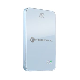 Forcell F-Energy SuperSlim Powerbank F5K8 MagSafe QC4.0 PD3.0 15W 5000 mAh modrá