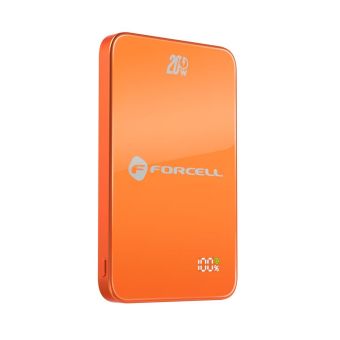 Forcell F-Energy SuperSlim Powerbank F5K8 MagSafe QC4.0 PD3.0 15W 5000 mAh oranžová
