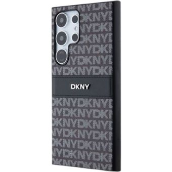 Obal DKNY PC/TPU Repeat Pattern Tonal Stripe Samsung S24 Ultra 5G S928 DKHCS24LPRTHSLK Black