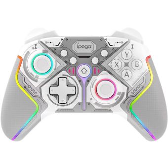 iPega 9666BH Bluetooth RGB Gamepad pre Android/iOS/PS3/PS4/PC/N-Switch biely