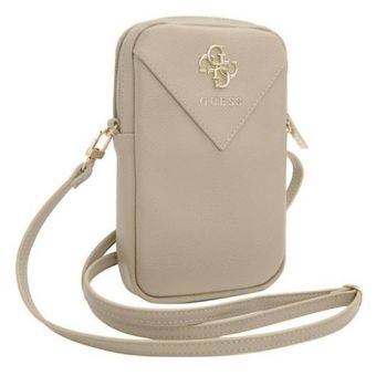 Obal Guess PU Grained 4G Metal Logo Phone Bag GUWBZPGSTEGD zlatý