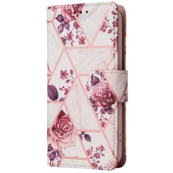 Obal Marble Bronze Book Apple iPhone 13 kvety