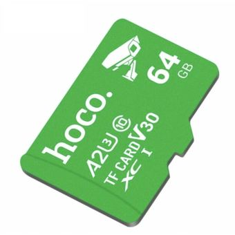 HOCO microSD 64GB class 10 UH-1 U3 V30 A2 zelená
