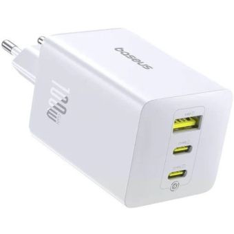 Baseus EnerFill FE11 USB-A/2xUSB-C 100W biela