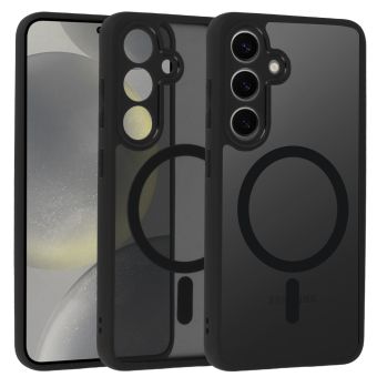 Obal Full Matte Mag Cover MagSafe Samsung Galaxy S24 5G S921 čierny