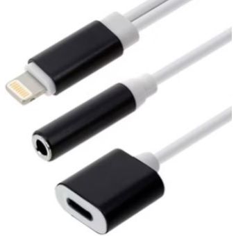 Adapter HF/audio  Plus charging Apple iPhone 7/8/7 Plus/8 Plus - Jack 3,5mm