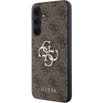 Obal Guess PU 4G Metal Logo Samsung Galaxy A55 5G A556 GUHCSA554GMGBR Brown