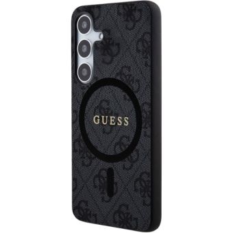 Obal Guess PU Leather 4G Colored Ring MagSafe Samsung Galaxy S24+ 5G S926 GUHMS24MG4GFRK Black