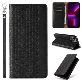 Obal Magnet Book Lanyard Strap Samsung Galaxy S23 5G S911 čierny
