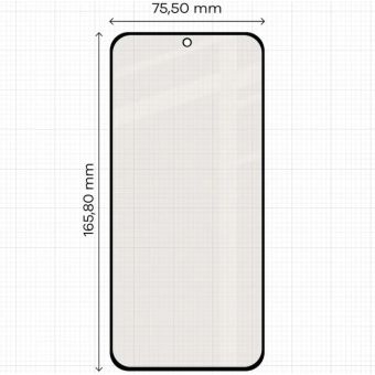 Ochranné sklo Bizon Matné Xiaomi Redmi Note 17 4G/5G čierne (2ks)