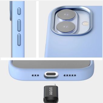 Obal Araree Typo Skin M MagSafe Apple iPhone 17 svetlomodrý