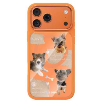Obal Mutural Puppy MagSafe Apple iPhone 17 Pro oranžový