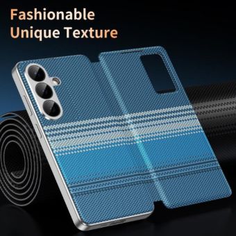 Obal Rainbow Plaid Vegan View Book Samsung Galaxy A57 5G A576 fialový
