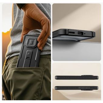 Obal Tech-Protect Kevlar Cam+ Xiaomi Redmi Note 15 Pro 5G čierny