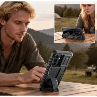 Obal Tech-Protect Kevlar Cam+ Samsung Galaxy A36 5G A366/A37 5G A376/A56 5G A566 čierny