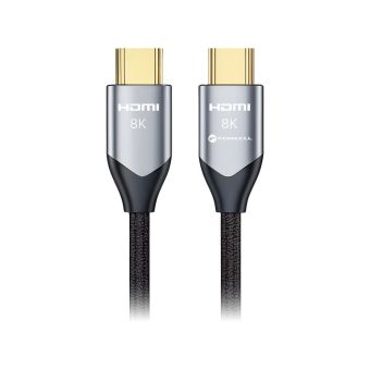 Forcell Cafule HDMI 2.1 8K 60Hz/4K 120Hz, HDR, eARC, VRR, 48Gbps, 3m čierny (bulk)