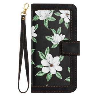 Obal Floral Book Xiaomi Redmi 17 4G/5G čierny