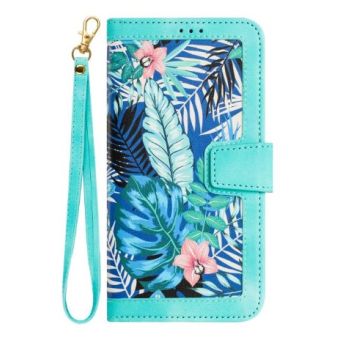 Obal Floral Book Xiaomi Redmi 17 4G/5G svetlomodrý