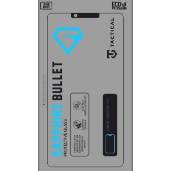 Ochranné sklo Tactical Sapphire Bullet Apple iPhone 14 Pro/15/16 čierne