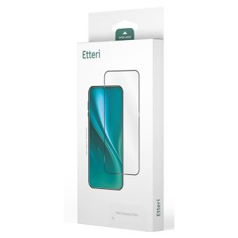 Ochranné sklo Etteri 9D Full Glue Premium Apple iPhone Duo čierne